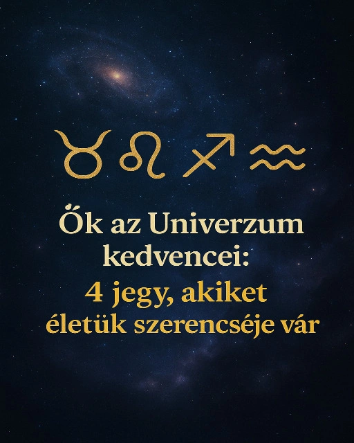 Ők az Univerzum kedvencei: 4 jegy, akiket életük szerencséje vár