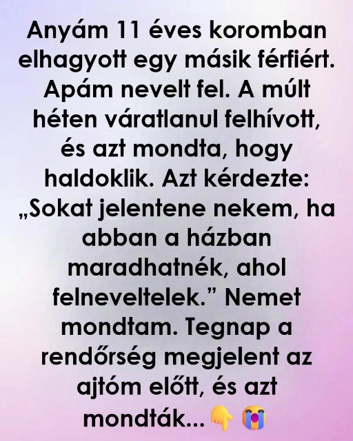 Amikor Anyam Vissza Akart Koltozni
