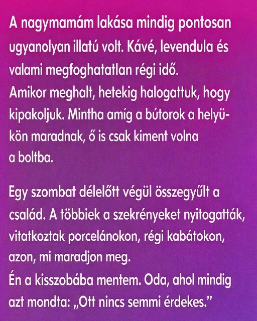 Nagymamam titka